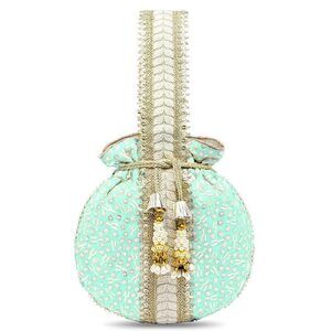 5394 Ethnic Potli Bag Gift Handmade Purse Evening Handbags Stylish Bridal